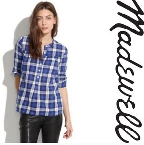 Madewell Smocked Popover Boyshirt